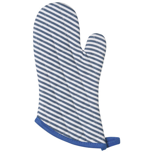 Now Designs Oven Mitt Set Narrow Stripe Royal