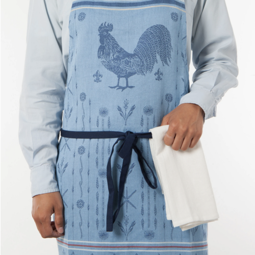 Now Designs Apron Jacquard Rooster Francaise Wheat