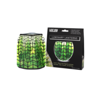 Luminary Lantern Lotus Pagoda & Water Activated LED Candles 4 Each