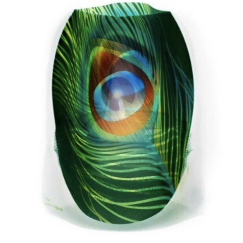MODGY Luminary Lantern Peacock & Water Activated LED Candles 4 Each
