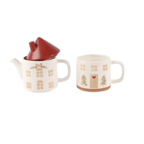Harman Happy Home Stacked Tea & Mug Set