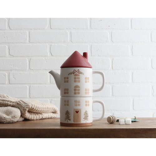 Harman Happy Home Stacked Tea & Mug Set