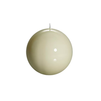 Meloria Ball Candle Medium Creamy White