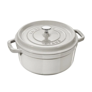 Staub Dutch Oven Round 5.5 qt STAUB White Truffle