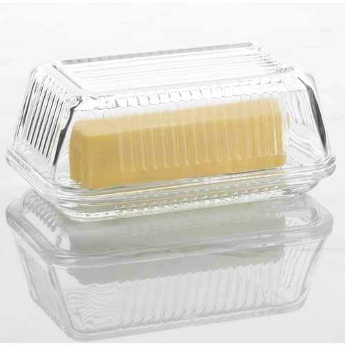 TRUDEAU Butter Dish Glass Linea