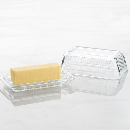 TRUDEAU Butter Dish Glass Linea