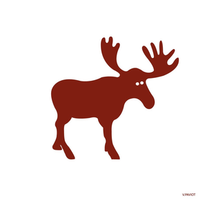 Napkin Cocktail Paviot Moose Red