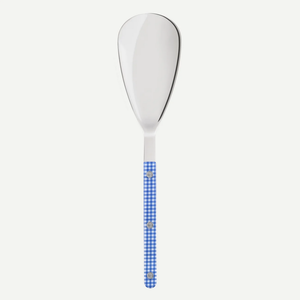 Sabre Bistrot Serving Spoon Gingham Blue