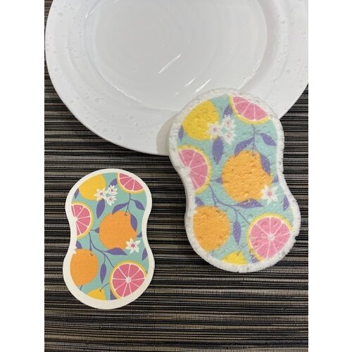 Pop-Up Sponge Lemon Toss Pink 2 Pack