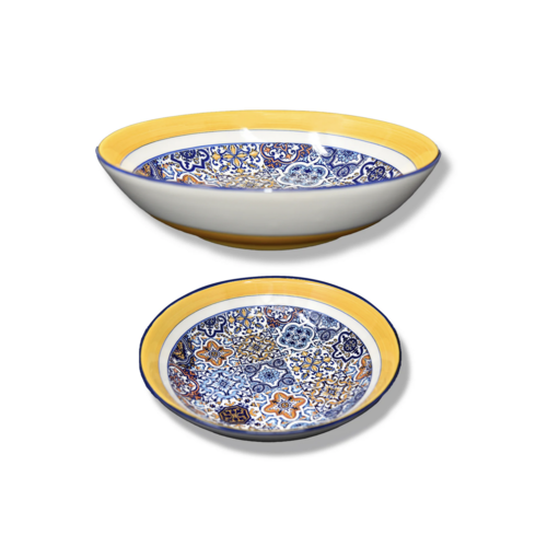 PORTUGAL IMPORTS Azulejo Serving Bowl 10 Inch