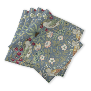 William Morris Napkin Strawberry Thief Blue