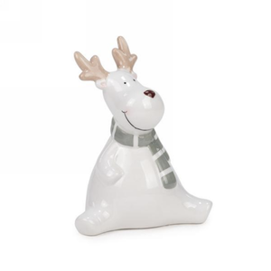 Reindeer with Striped Scarf