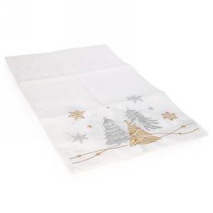 Table Runner Trees with Glitter Table Runner Trees with Glitter