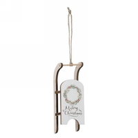 Merry Christmas Sleigh Ornament