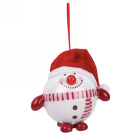 LED Snowman Ball Ornament