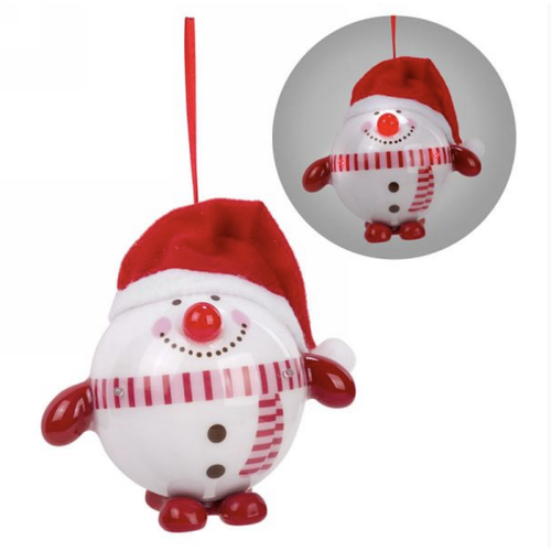 LED Snowman Ball Ornament LED Snowman Ball Ornament