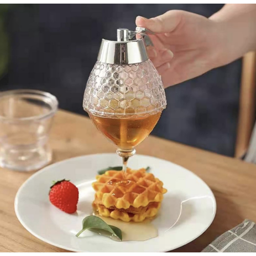 Fox Run Honey Syrup Dispenser Glass