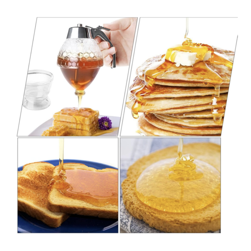 Fox Run Honey Syrup Dispenser Glass
