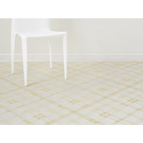 Chilewich Woven Floor Mat Ribbons Wheat Medium
