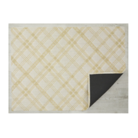 Woven Floor Mat Ribbons Wheat Medium