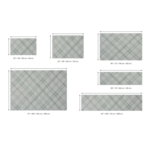 Chilewich Woven Floor Mat Ribbons Wheat Medium