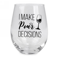Stemless Wine Glass Pour Decisions