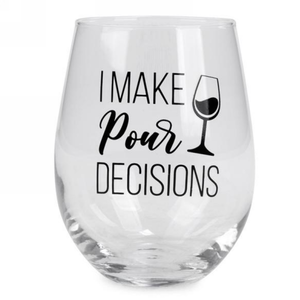 Stemless Wine Glass Pour Decisions Stemless Wine Glass Pour Decisions