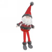 Sitting Santa Claus Red & Grey