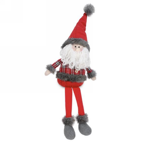 Sitting Santa Claus Red & Grey