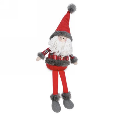 Sitting Santa Claus Red & Grey Sitting Santa Claus Red & Grey