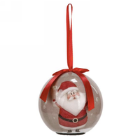 LED Santa Ball Ornament