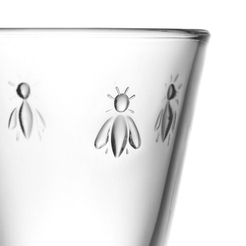 Bee Stemmed Wine Glass 12 oz