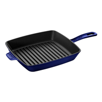 Square Grill Pan 12 Inch Staub Dark Blue