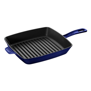 Staub Square Grill Pan 12 Inch Staub Dark Blue