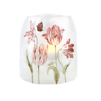 Luminary Lantern Tulips & Water Activated LED Candles 4 Each