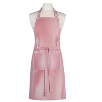 Apron Chef Red Narrow Stripe