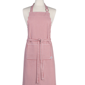 Now Designs Apron Chef Red Narrow Stripe