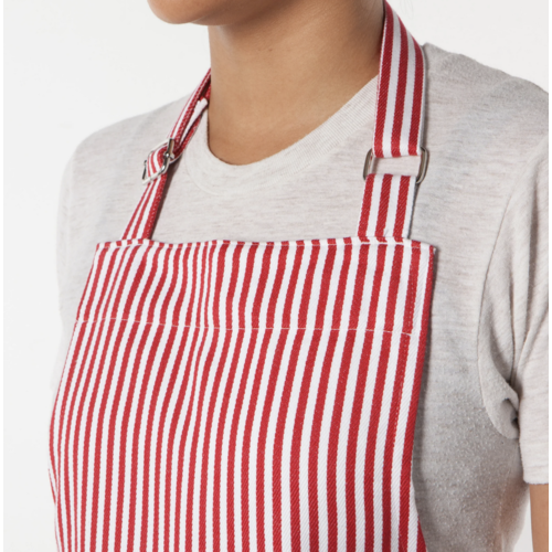 Now Designs Apron Chef Red Narrow Stripe