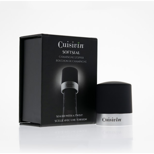 Cuisivin Soft Seal Champagne Stopper Black