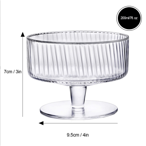 BRILLIANT Ribbed Dessert Coupe 210ml