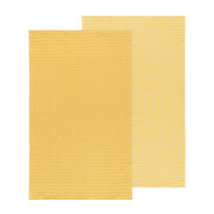 Now Designs Tea Towel Second Spin Waffle Yellow Set of 2