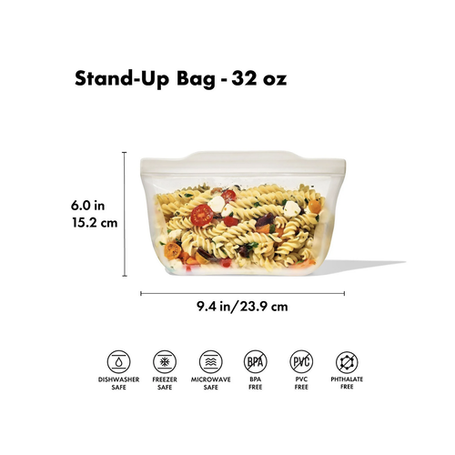 OXO OXO Reusable Stand-Up Bag Oat 32oz