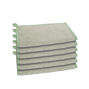 Oggi Bamboo Kitchen Cloths Sage 6pc