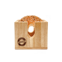 Wood Bagel Holder Cutter
