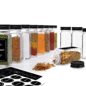 Danesco Spice Jars and Labels Set of 12 Danesco Spice Jars and Labels Set of 12