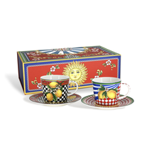Espresso Cups and Saucers Set of 2 Tesoro