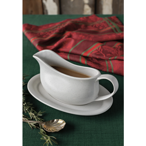Now Designs White Gravy Boat with Saucer