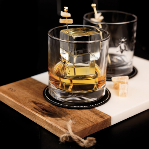 Bee Whisky Glass