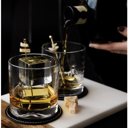 Bee Whisky Glass