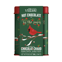 Hot Chocolate Tin Holly Berry Cardinal